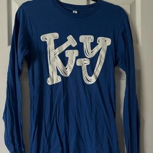 UK Bella Canvas Long-Sleeve with White 'KY' Graphic